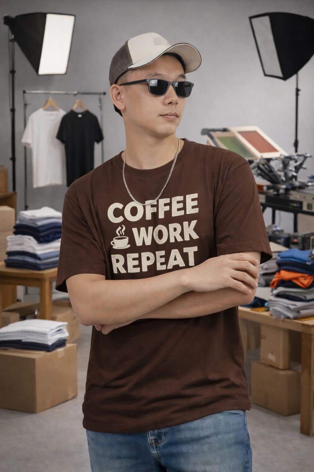 sablon coffee work repeat