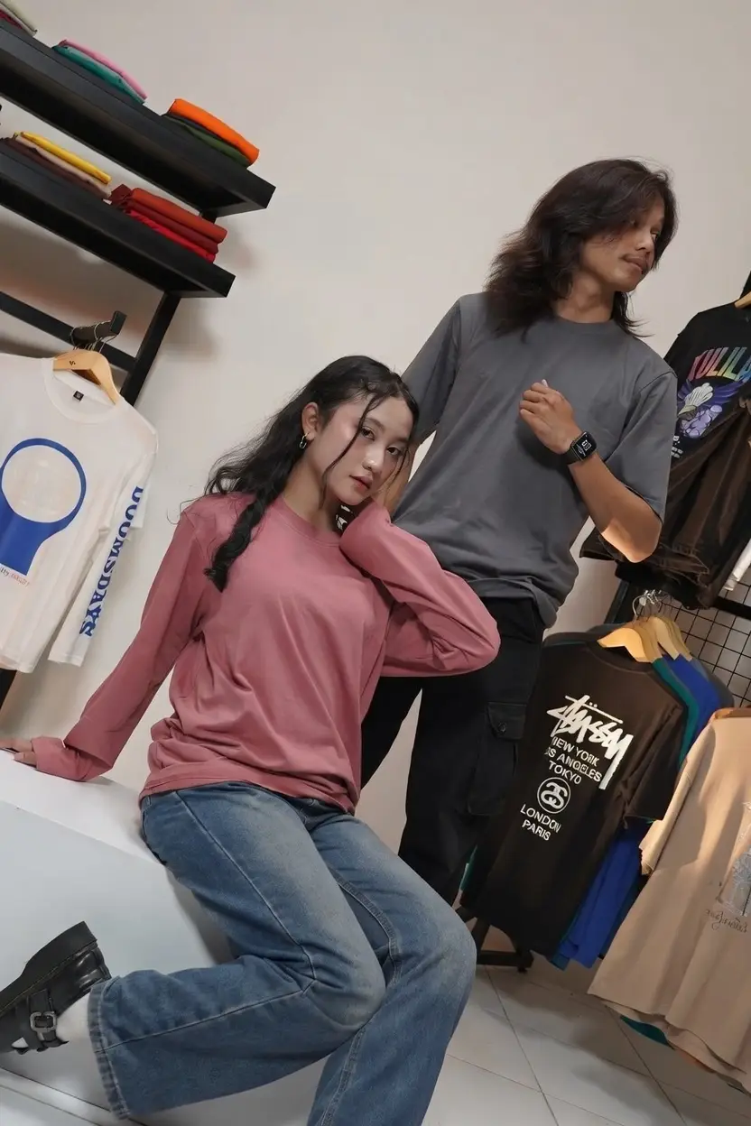 couple cotton combed 30s